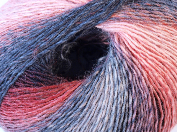 Lang Yarns Mille Colori Baby 070 Dunkelrot/Grau/Dunkelgrau /Rosa 50g
