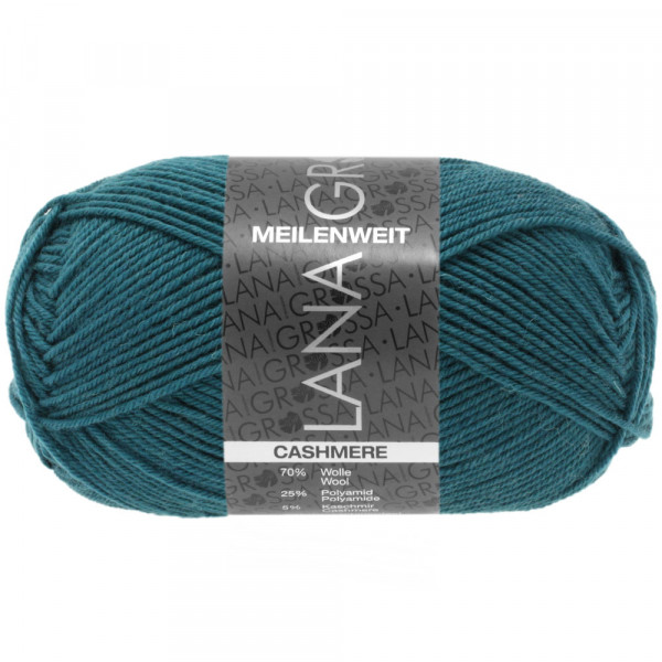 Lana Grossa Meilenweit 50 Cashmere 042 Petrol 50g