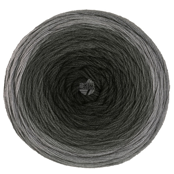 Lana Grossa Merino Lace Aquarell 401 Dunkel-/Mittelgrau/Anthrazit