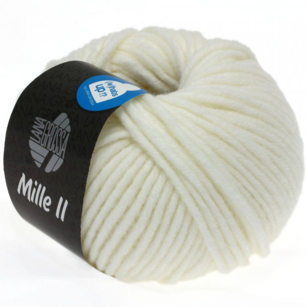 Lana Grossa Mille II 075 Weiß 50g