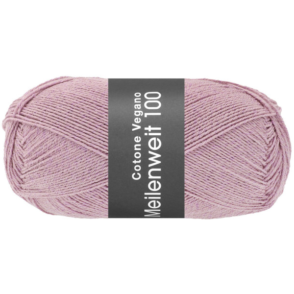 Lana Grossa Meilenweit 100 Cotone Vegano 017 Altrosa 100g