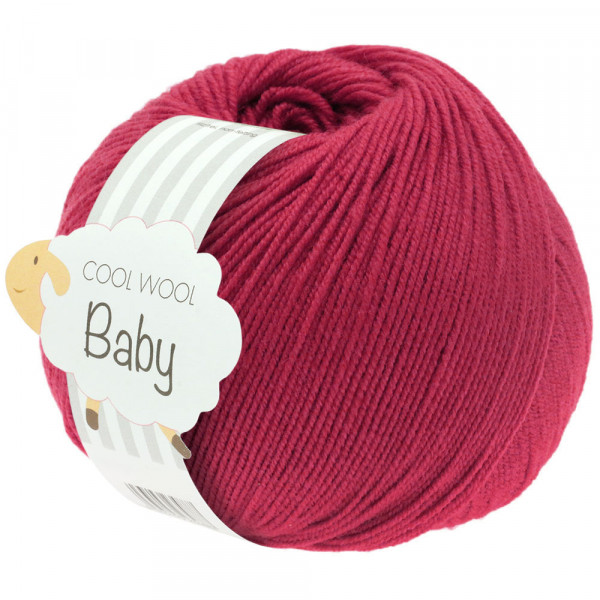 Lana Grossa Cool Wool Baby 220 Kardinalrot 50g