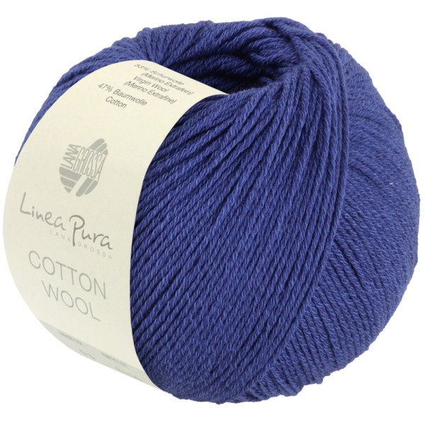 Lana Grossa Cotton Wool 024 Dunkelblau 50g