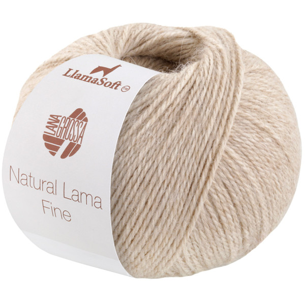 Lana Grossa Natural Lama Fine 110 Hellbeige 50g
