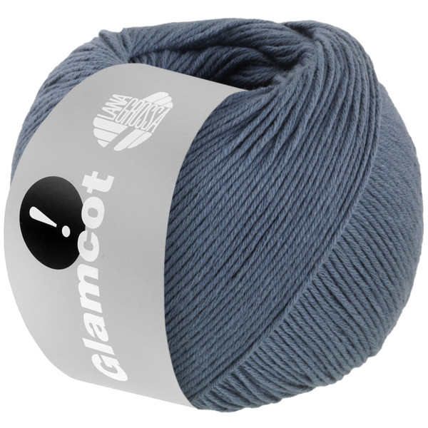 Lana Grossa Glamcot 012 Taubenblau 50g