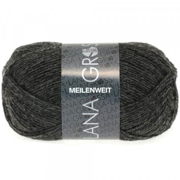 Lana Grossa Meilenweit 50 1105 Anthrazit 50g