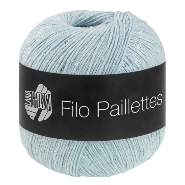 Lana Grossa Filo Pailettes 009 Eisblau 50g