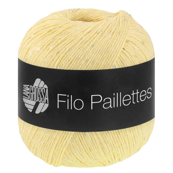 Lana Grossa Filo Pailettes 003 Vanille 50g