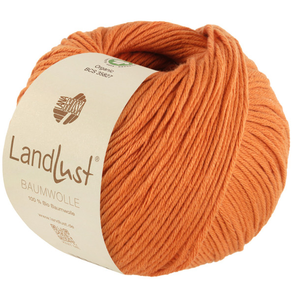 Lana Grossa Landlust Baumwolle Gots 026 Zimtorange 50g