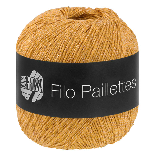 Lana Grossa Filo Pailettes 004 Dottergelb 50g