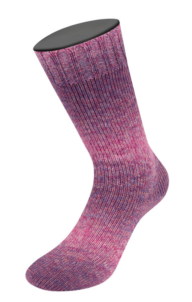 Lana Grossa Meilenweit Merino Extrafine Shades 7224 Rosa/Pink/Ocker/Blauviolett/Dunkelrot 100g