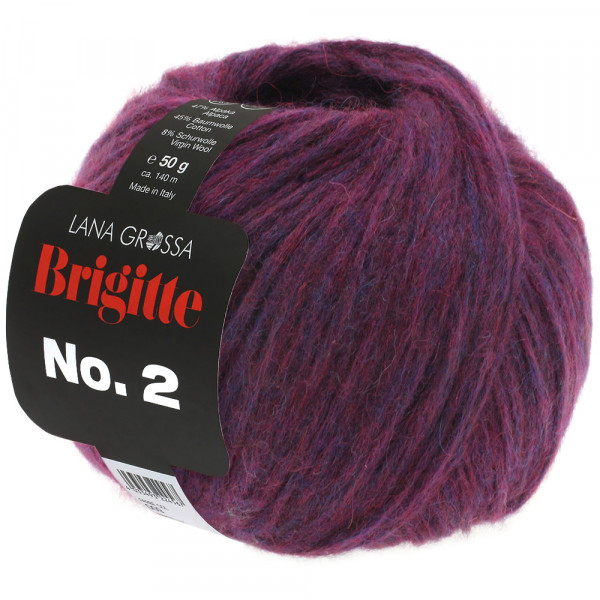 Lana Grossa Brigitte No.2 034 Aubergine 50g