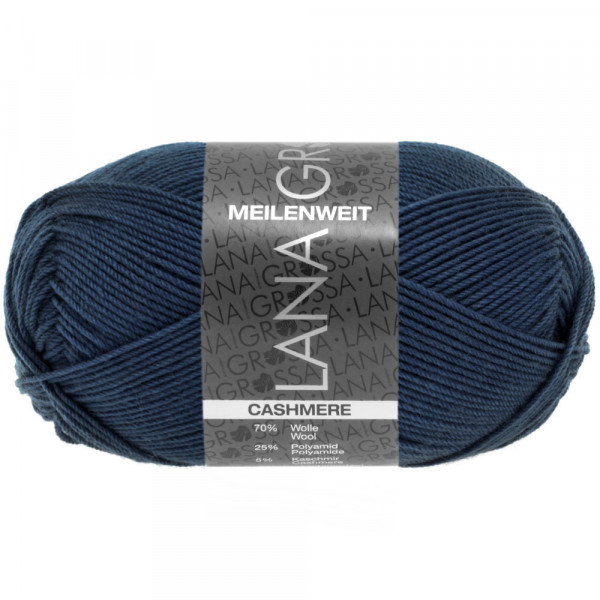 Lana Grossa Meilenweit 50 Cashmere 009 Marine 50g