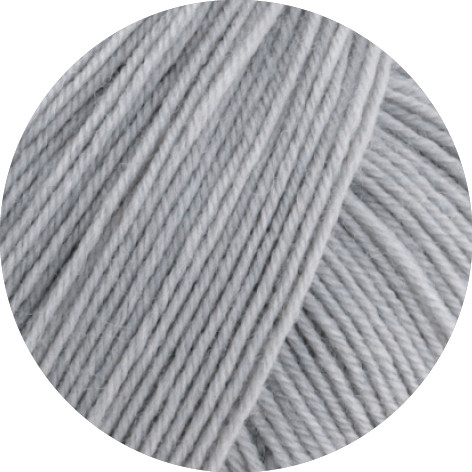 Lana Grossa Meilenweit 100 Merino Extrafein Uni 2464 Hellgrau