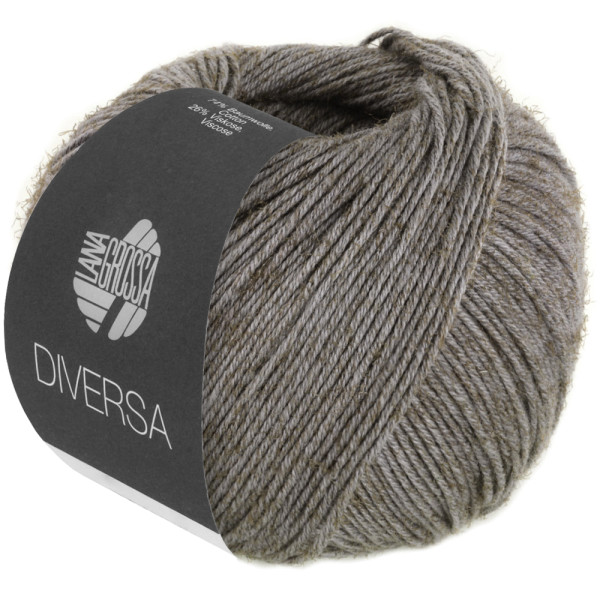 Lana Grossa Diversa 015 Dunkelgrau 50g