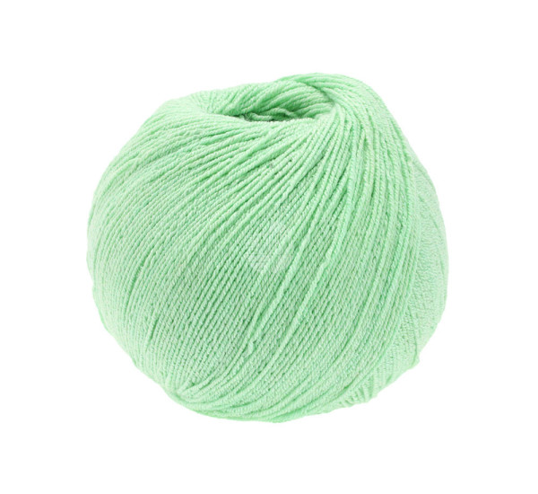Lana Grossa Meilenweit 100 Cotton Bamboo Uni 004 Lindgrün 100g