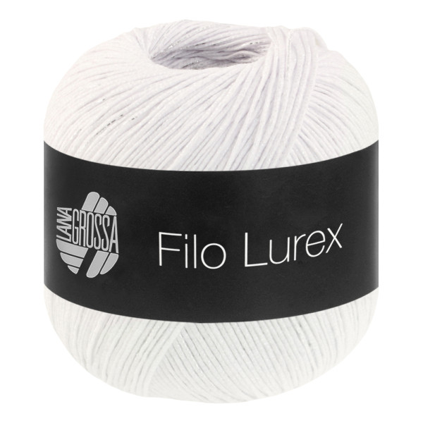 Lana Grossa Filo Lurex 001 Weiß 50g