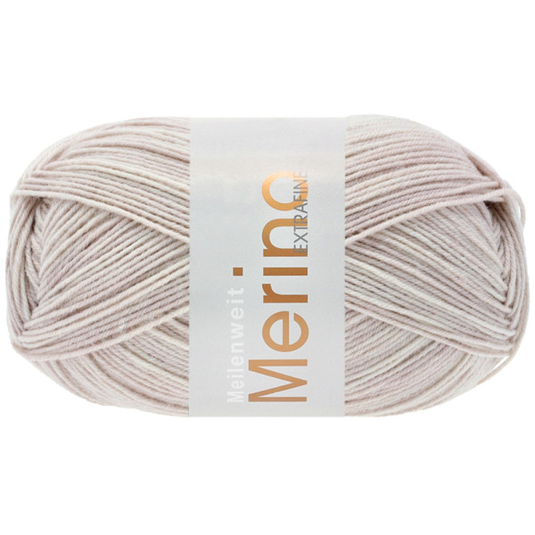 Lana Grossa Meilenweit 100 Merino Extrafein Uni 2462 Lichtgrau 100g