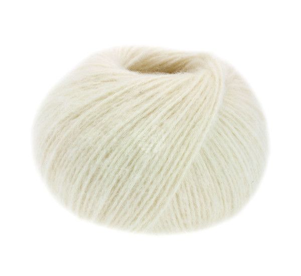 Lana Grossa Natural Alpaca Pelo 001 Rohweiß 50g