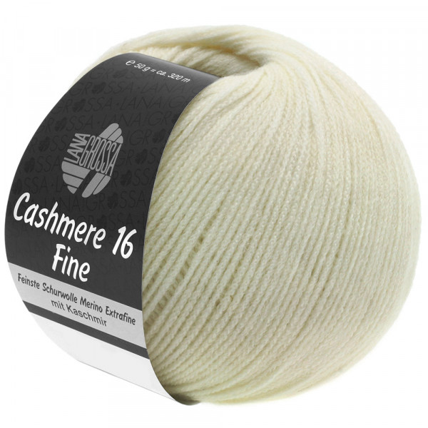 Lana Grossa Cashmere 16 Fine 009 Rohweiß 50g