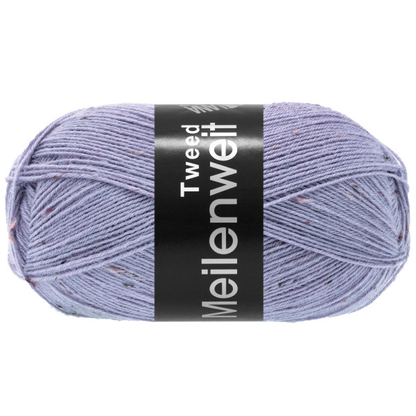 Lana Grossa Meilenweit 100 Tweed 180 Blaulila