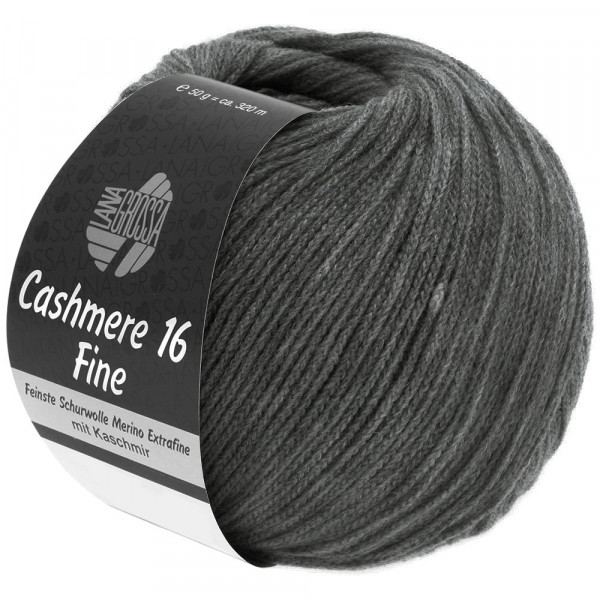 Lana Grossa Cashmere 16 Fine 016 Dunkelgrau 50g