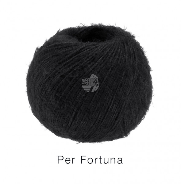 Lana Grossa Per Fortuna 010 Schwarz 50g