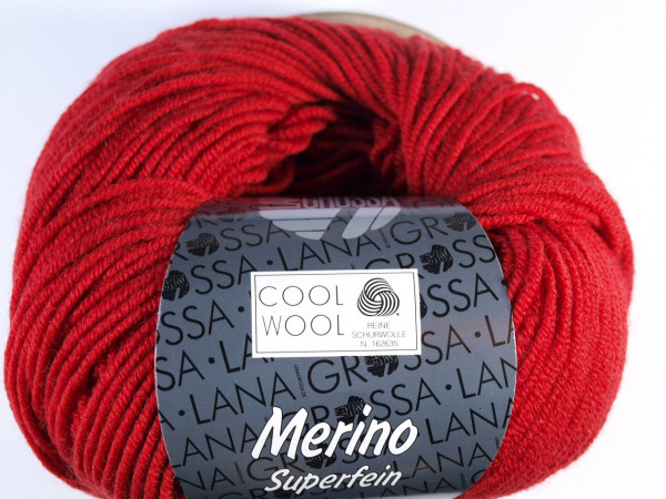 Lana Grossa Cool Wool 2000 514 Dunkelrot